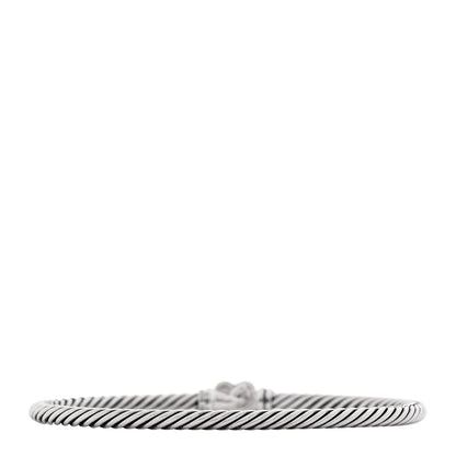David Yurman Sterling Silver 18K Yellow Gold 3mm Cable Collectibles Heart Bracelet 2 of 4