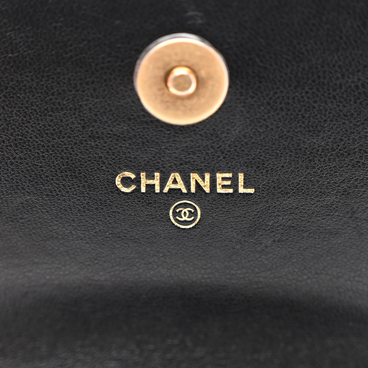 Chanel Lambskin Quilted Chanel 19 Phone Holder With Chain Black 6 of 10