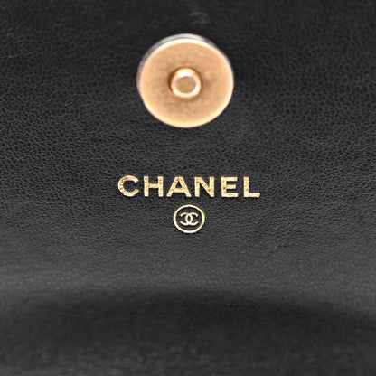 Chanel Lambskin Quilted Chanel 19 Phone Holder With Chain Black 6 of 10