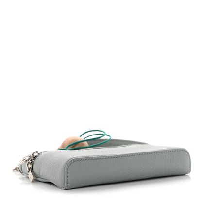 Loro Piana Grained Calfskin Extra Pocket Mini Pouch Minty Breeze 4 of 10