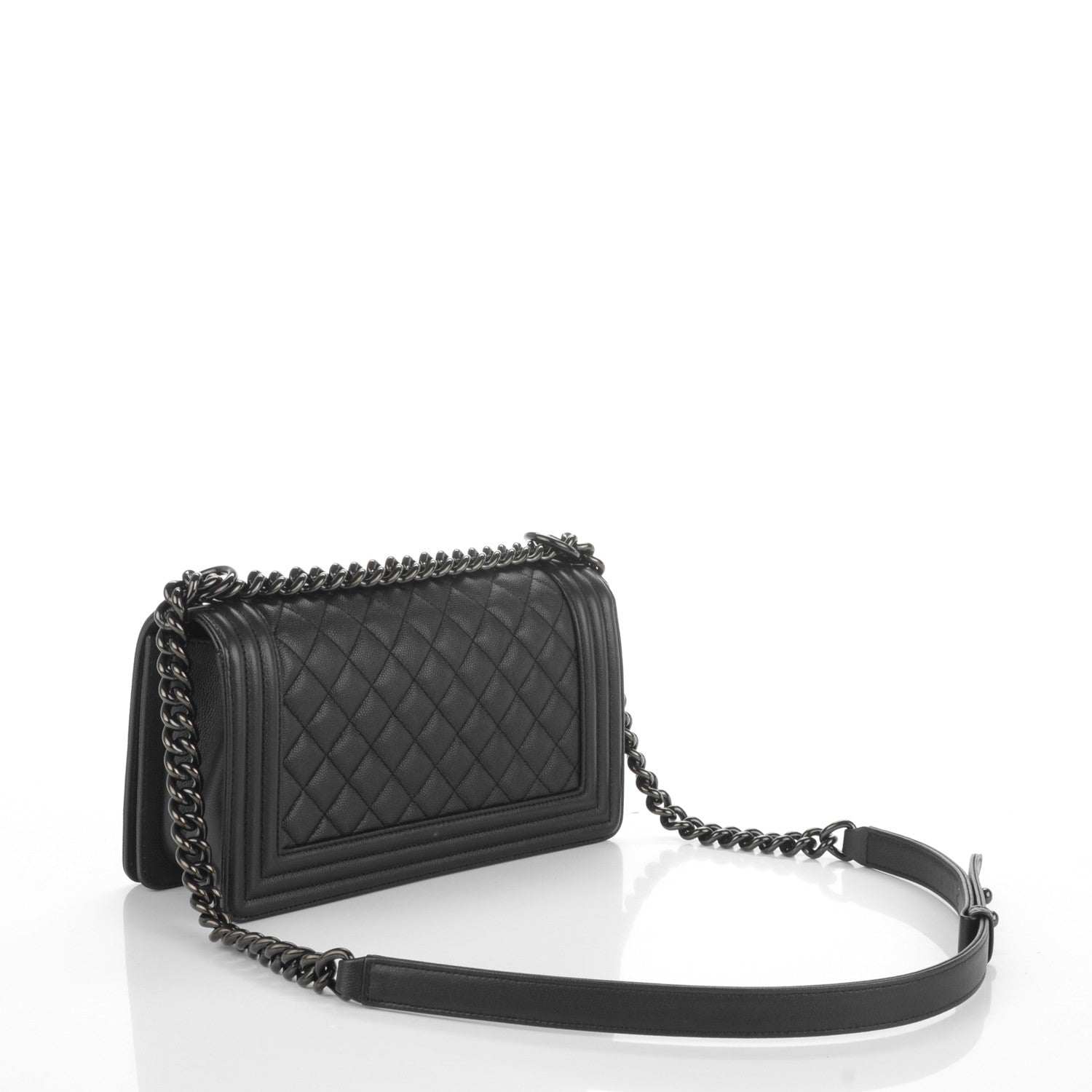 Chanel Caviar Quilted Medium Boy Flap So Black 3 of 7