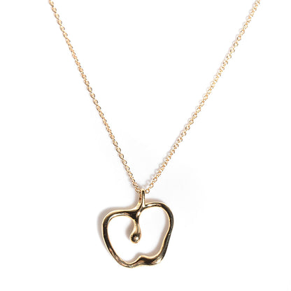 Tiffany 18K Yellow Gold Elsa Peretti Apple Pendant Necklace 1 of 7