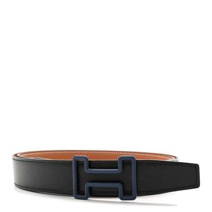 Hermes Chamonix Togo 32mm Tonight Belt 115 46 Black Gold 2 of 7