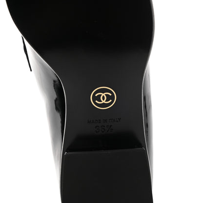 Chanel Patent Calfskin CC Chain Mocassin Loafers 36.5 Black 6 of 10