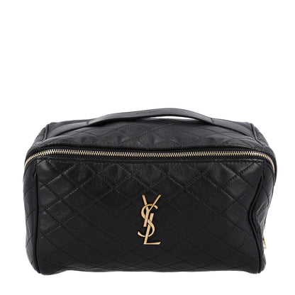 Saint Laurent Lambskin Quilted Gaby Vanity Case Black 1 of 11