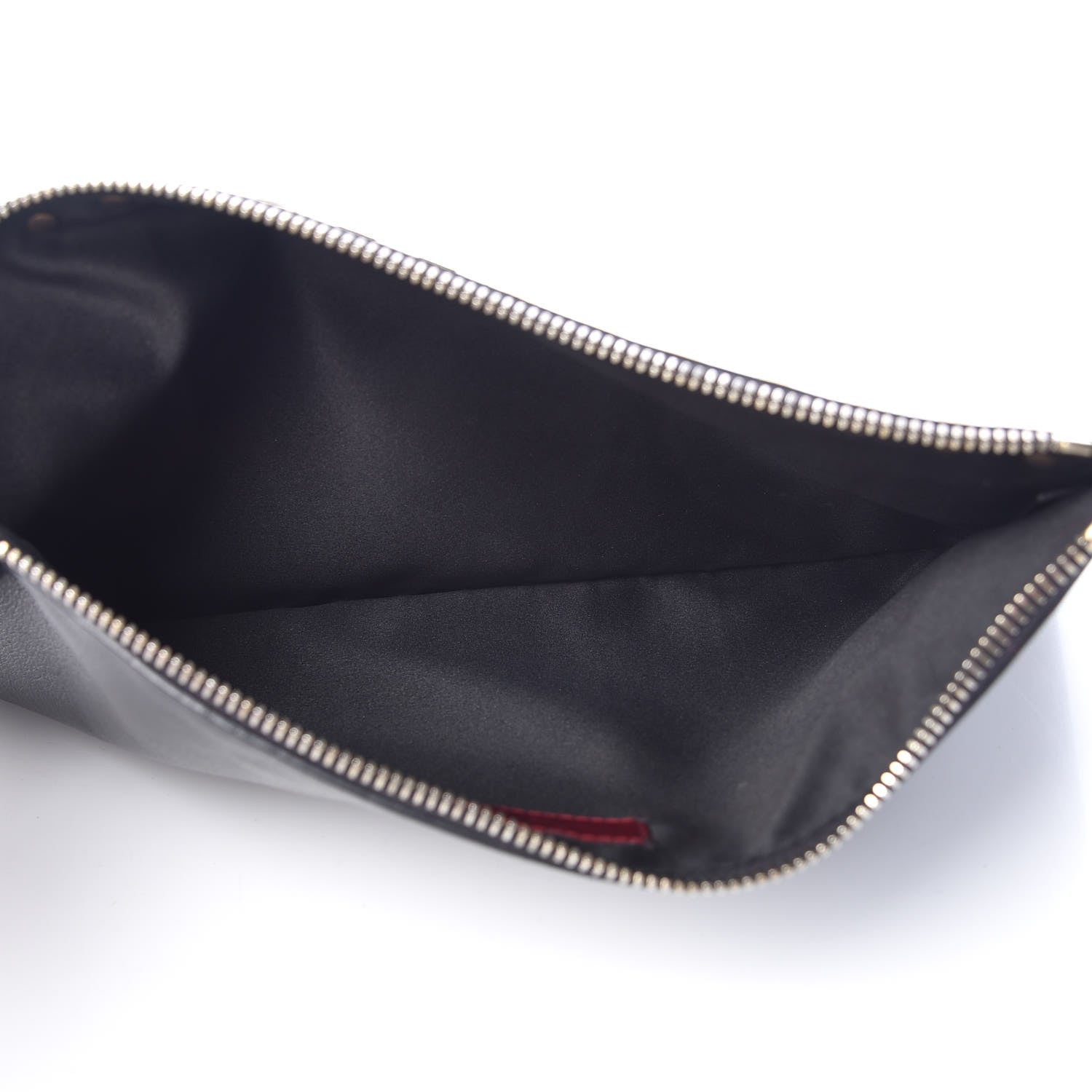 Valentino Garavani Vitello Large Rockstud Zip Pouch Black 5 of 6