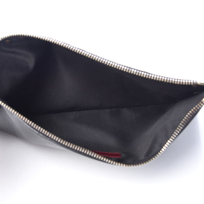 Valentino Garavani Vitello Large Rockstud Zip Pouch Black 5 of 6