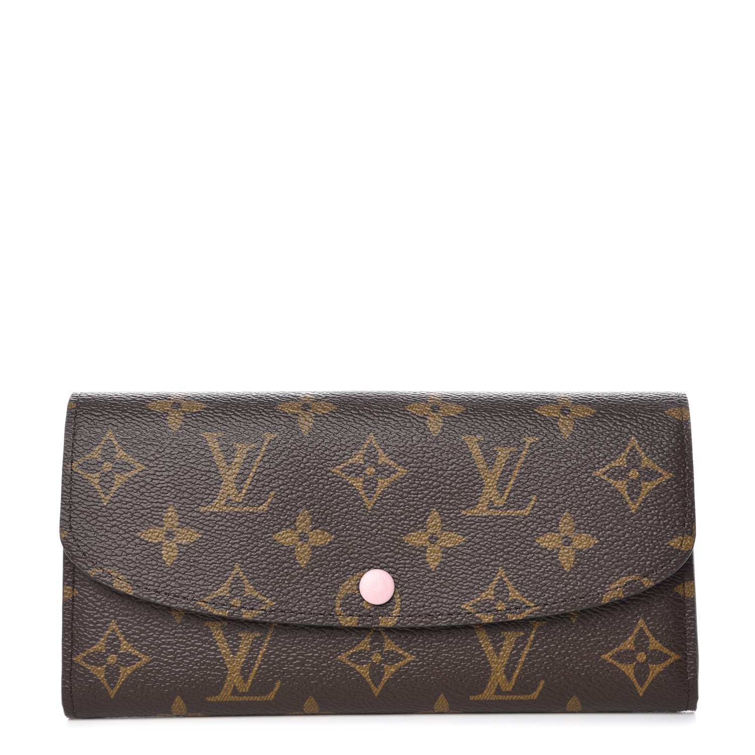 Louis Vuitton Monogram Emilie Wallet Rose Ballerine 1 of 7