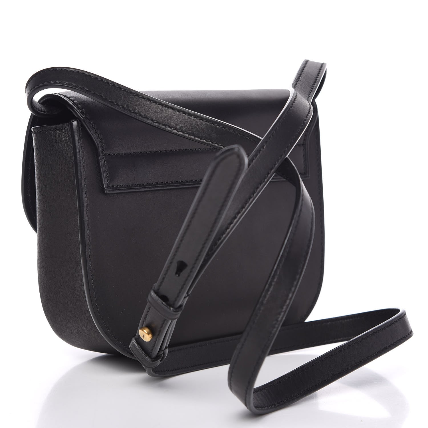 Saint Laurent Smooth Calfskin Classic Monogram Small Kaia Satchel Black 3 of 12