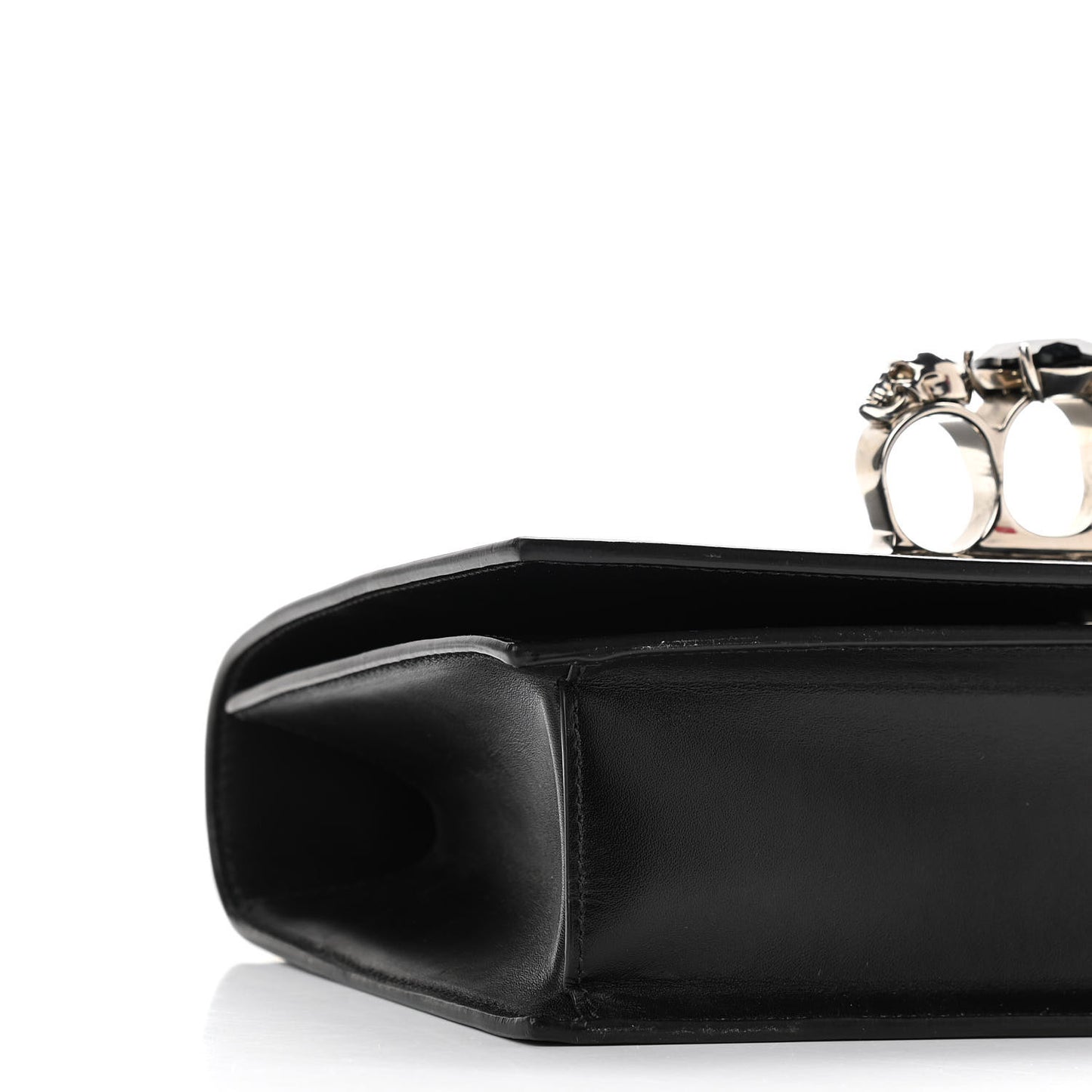 Calfskin Knuckle Shoulder Bag Black