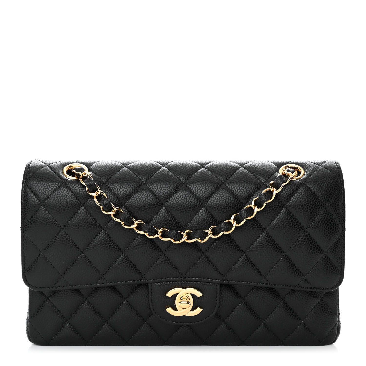 Chanel Caviar Quilted Medium Double Flap Black 1 of 11