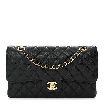 Chanel Caviar Quilted Medium Double Flap Black 1 of 11