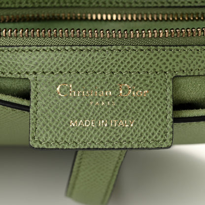 Christian Dior Grained Calfskin Saddle Bag Green 6 of 10