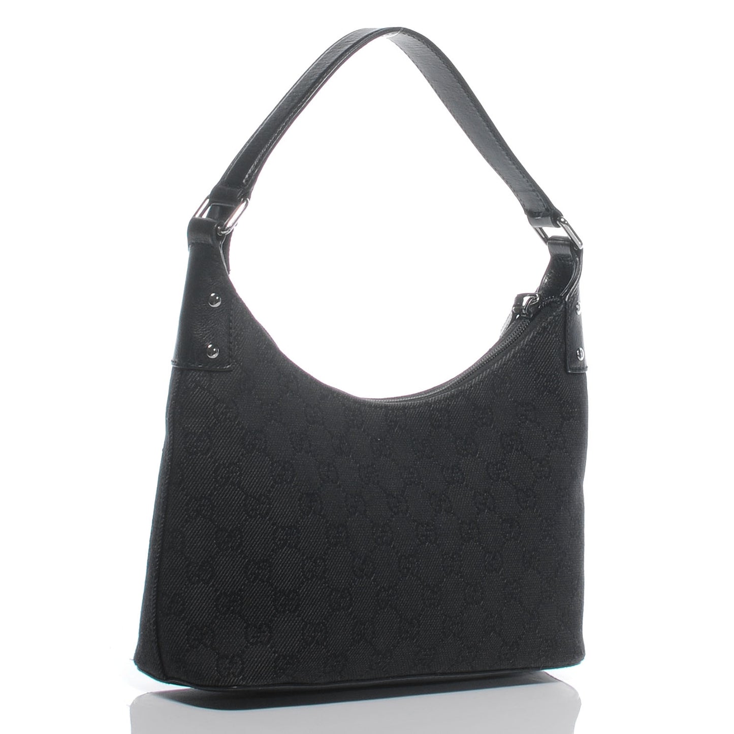 Monogram Small Hobo Black
