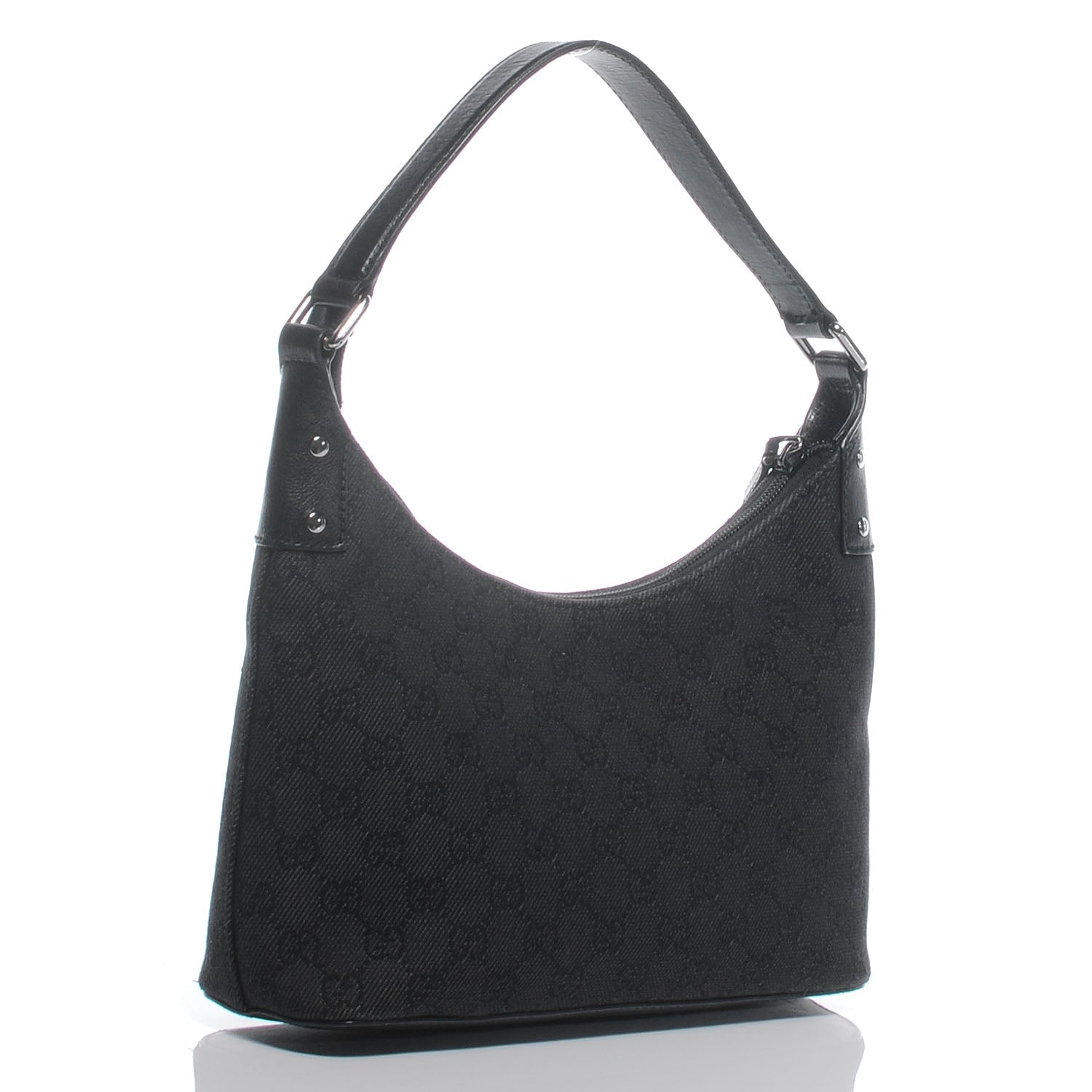 Gucci Monogram Small Hobo Black 3 of 7