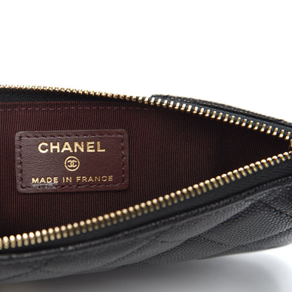 Chanel Caviar Quilted Classic iPhone Pouch Black 6 of 8