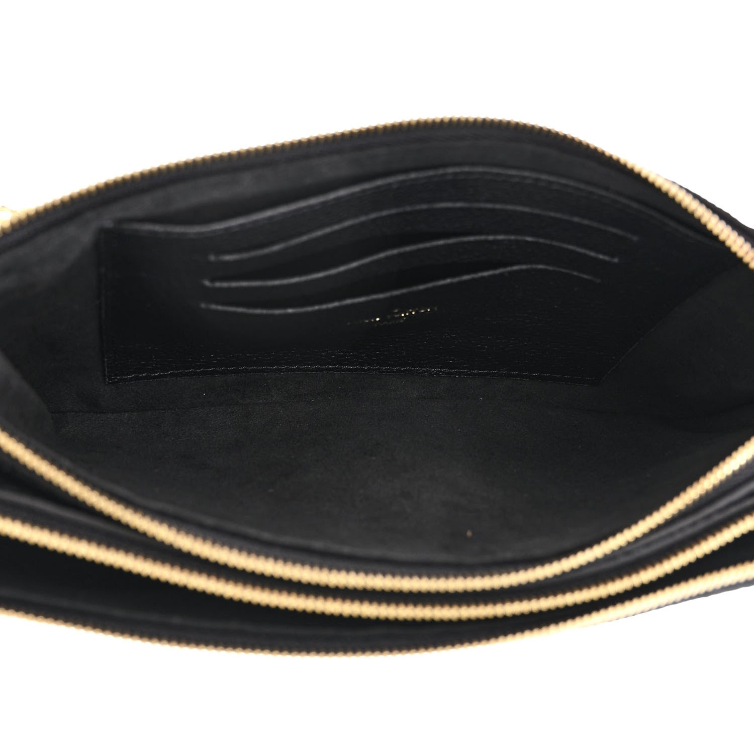 Louis Vuitton Empreinte Double Zip Pochette Black 5 of 10