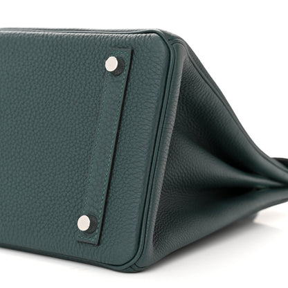 Hermes Togo Swift Officier Birkin 30 Vert Cypress Bleu Zellige 10 of 11