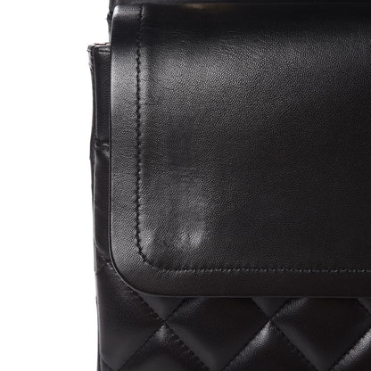 Chanel Lambskin Quilted Maxi Double Flap Black 12 of 15