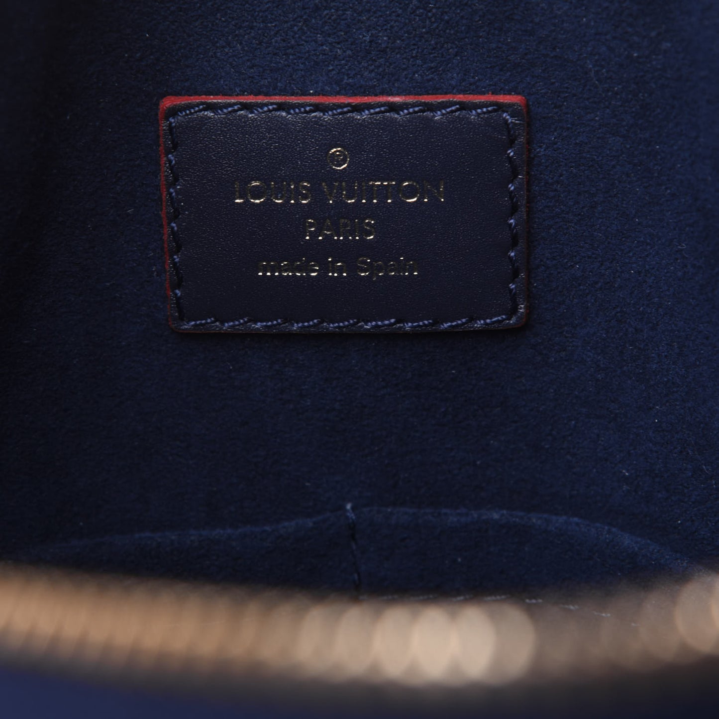 Empreinte V Tote MM Marine Rouge