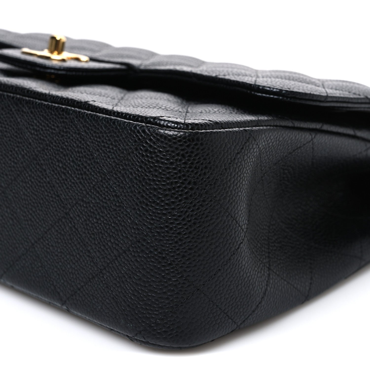Chanel Caviar Quilted Jumbo Double Flap Black 9 of 10