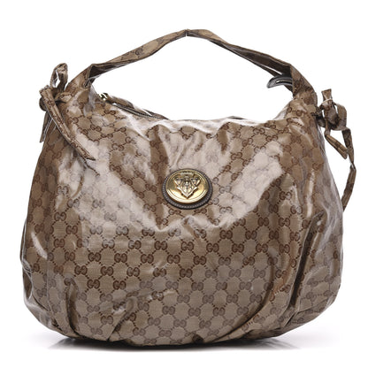 Gucci Crystal Monogram Medium Hysteria Hobo 1 of 10