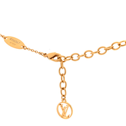 Louis Vuitton Metal Louisette Necklace Gold 4 of 6