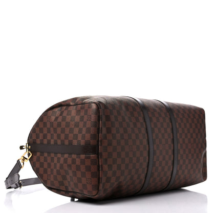 Louis Vuitton Damier Ebene Keepall Bandouliere 55 3 of 11