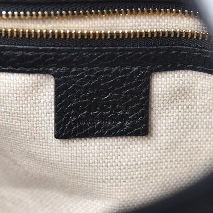 Gucci Pebbled Calfskin Medium Soho Chain Shoulder Bag Black 6 of 14