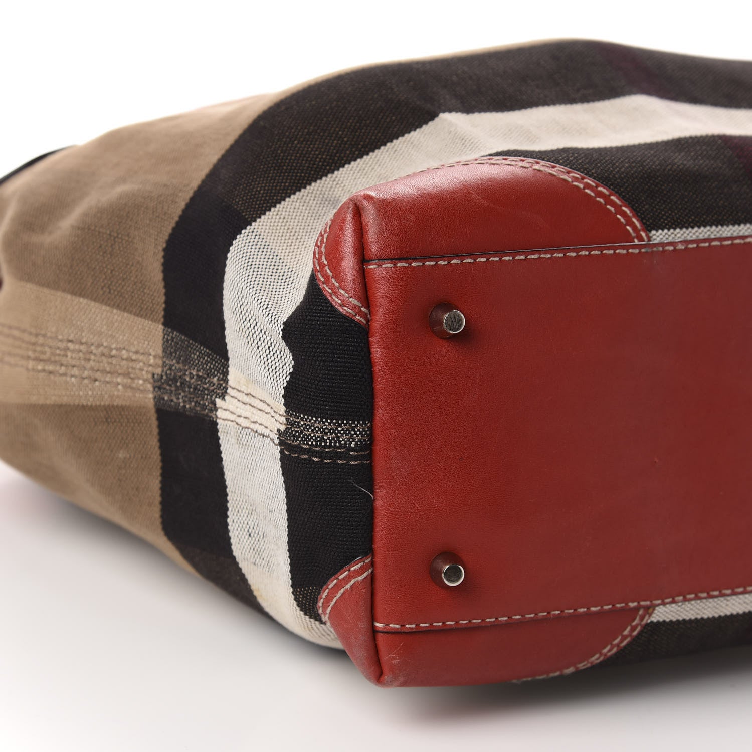 Burberry Canvas Mega Check Medium Maidstone Cadmium Red 6 of 12