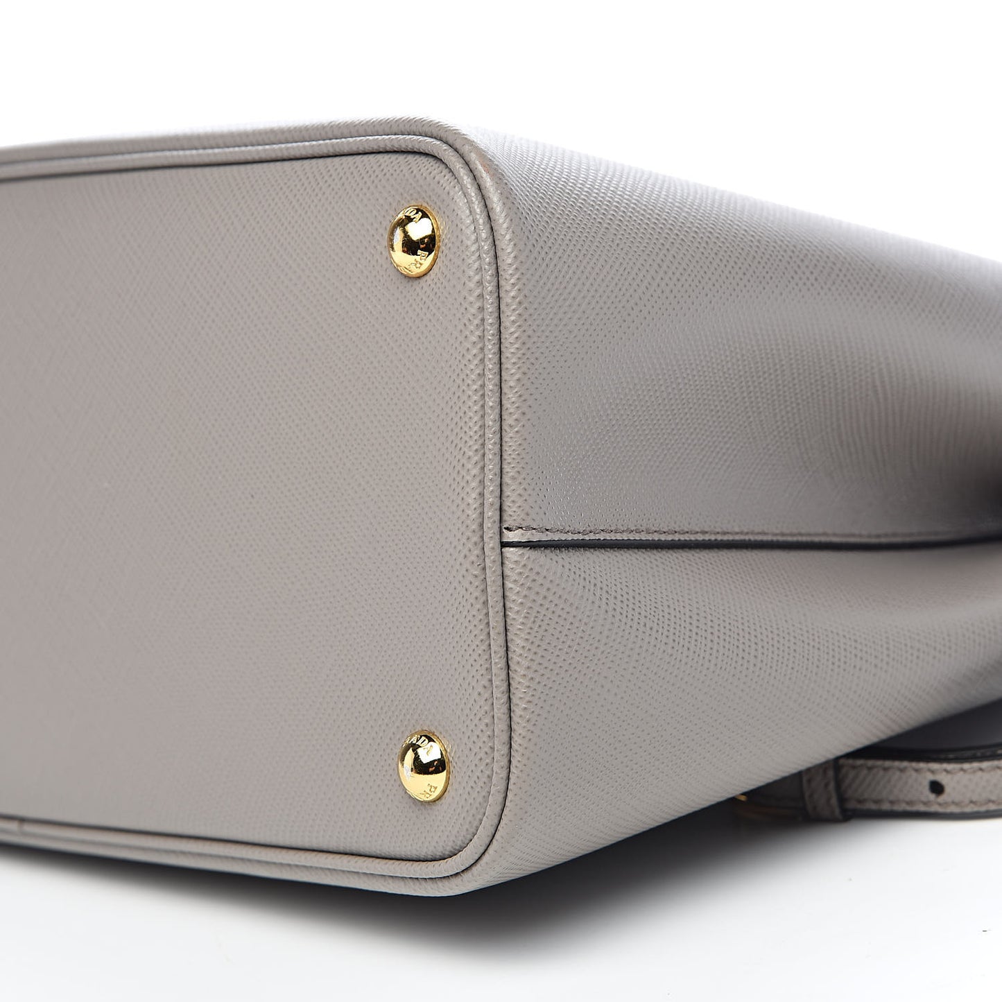 Saffiano Cuir Medium Double Bag Argilla