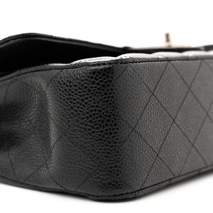 Chanel Caviar Quilted Medium Double Flap Black 9 of 11