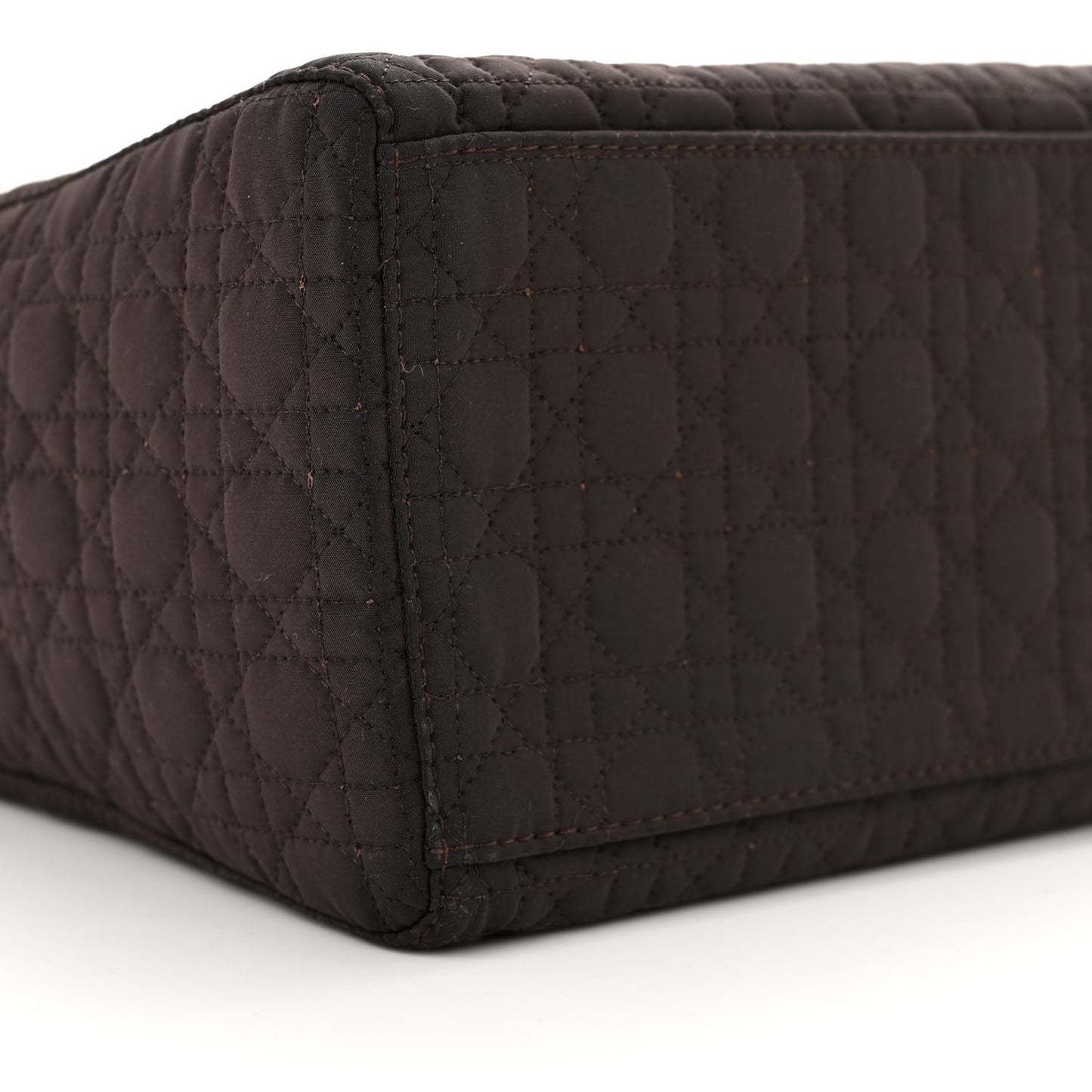 Nylon Cannage Large Lady Dior Brown