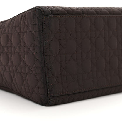 Christian Dior Nylon Cannage Large Lady Dior Brown 9 of 10