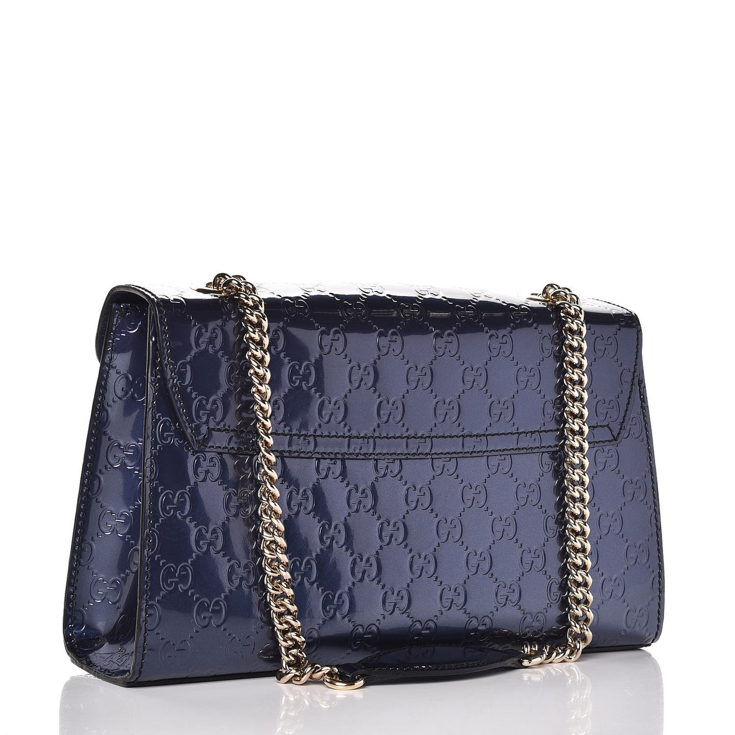 Shine Guccissima Medium Emily Chain Shoulder Bag Melanzana