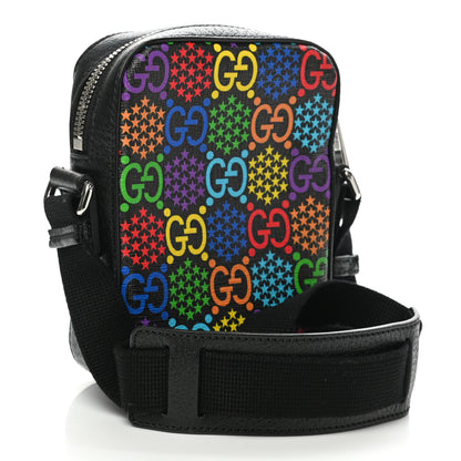 Gucci GG Supreme Monogram Psychedelic Messenger Bag Black 3 of 12