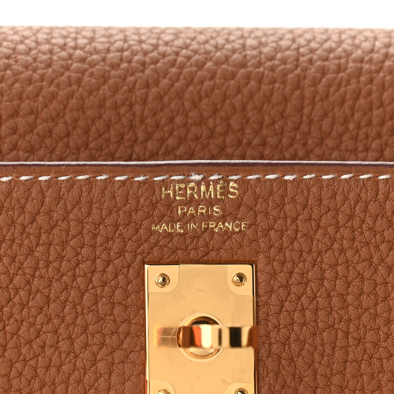 Hermes Togo Kelly Retourne 25 Gold 5 of 9