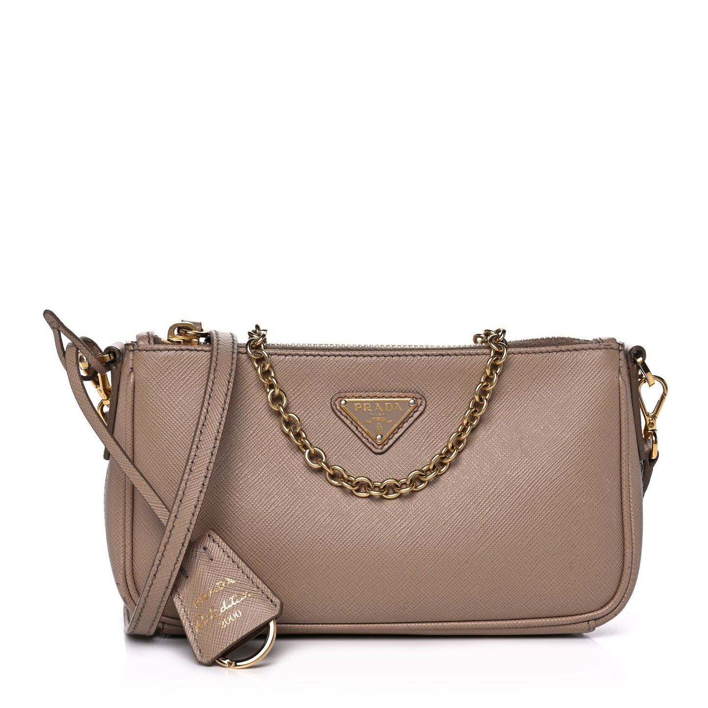Saffiano Lux Re-Edition 2000 Shoulder Bag Cammeo