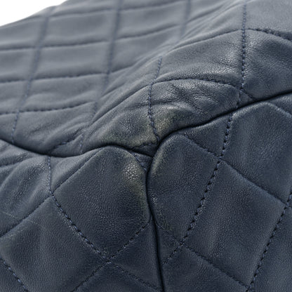Chanel Lambskin Quilted CC Chain Drawstring Tote Blue 13 of 19