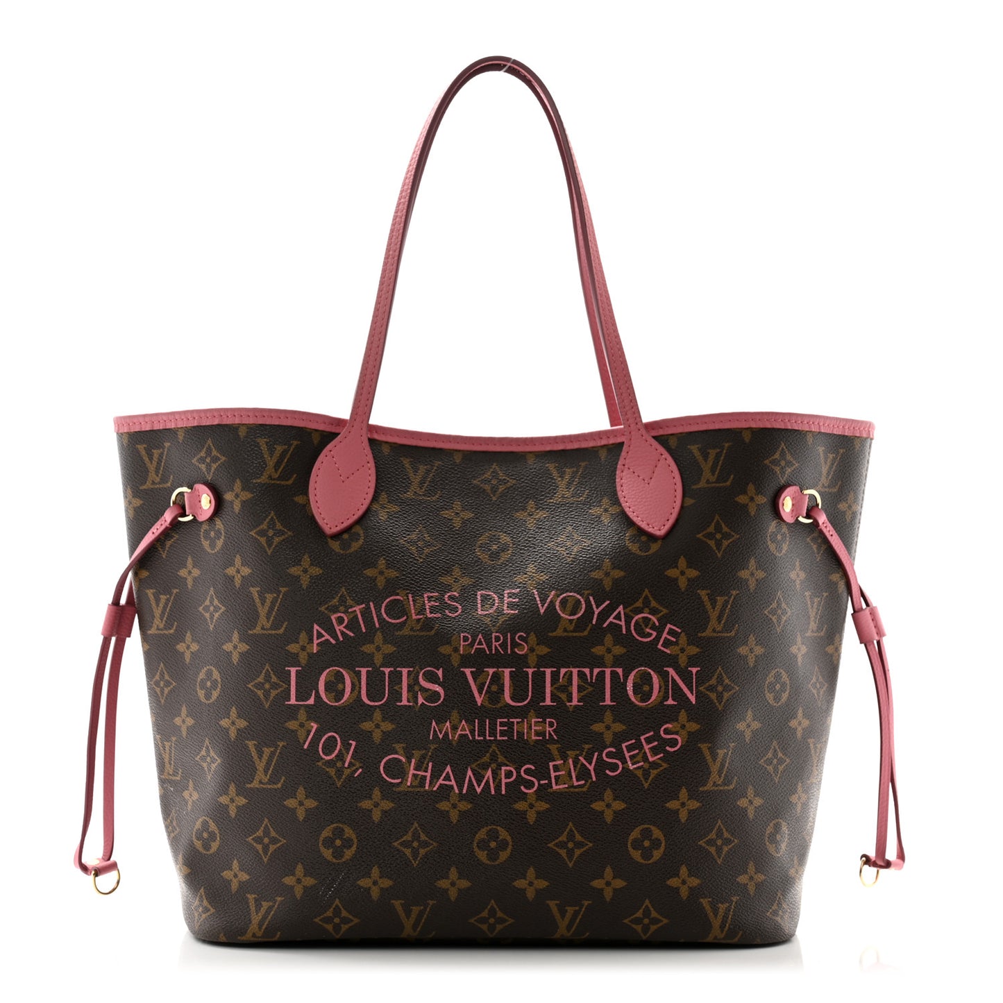 Monogram Articles de Voyage Ikat Neverfull MM Rose Velours
