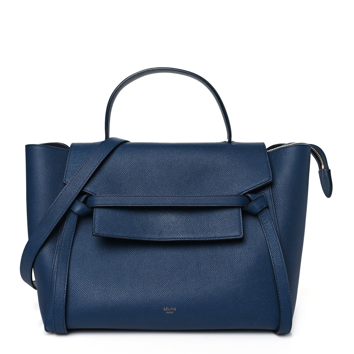 Grained Calfskin Mini Belt Bag Deepsea