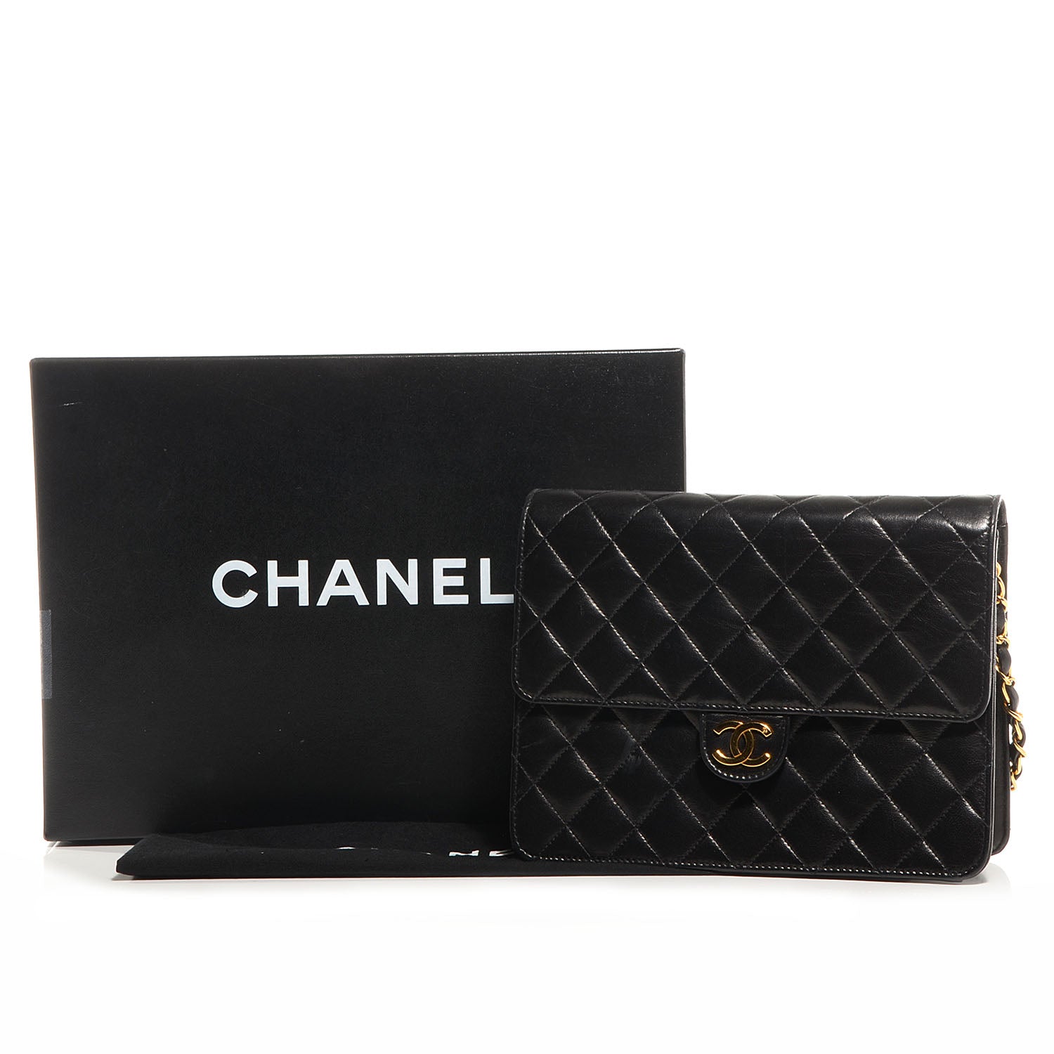 Chanel Quilted Lambskin Small Single Flap Black 11 of 11