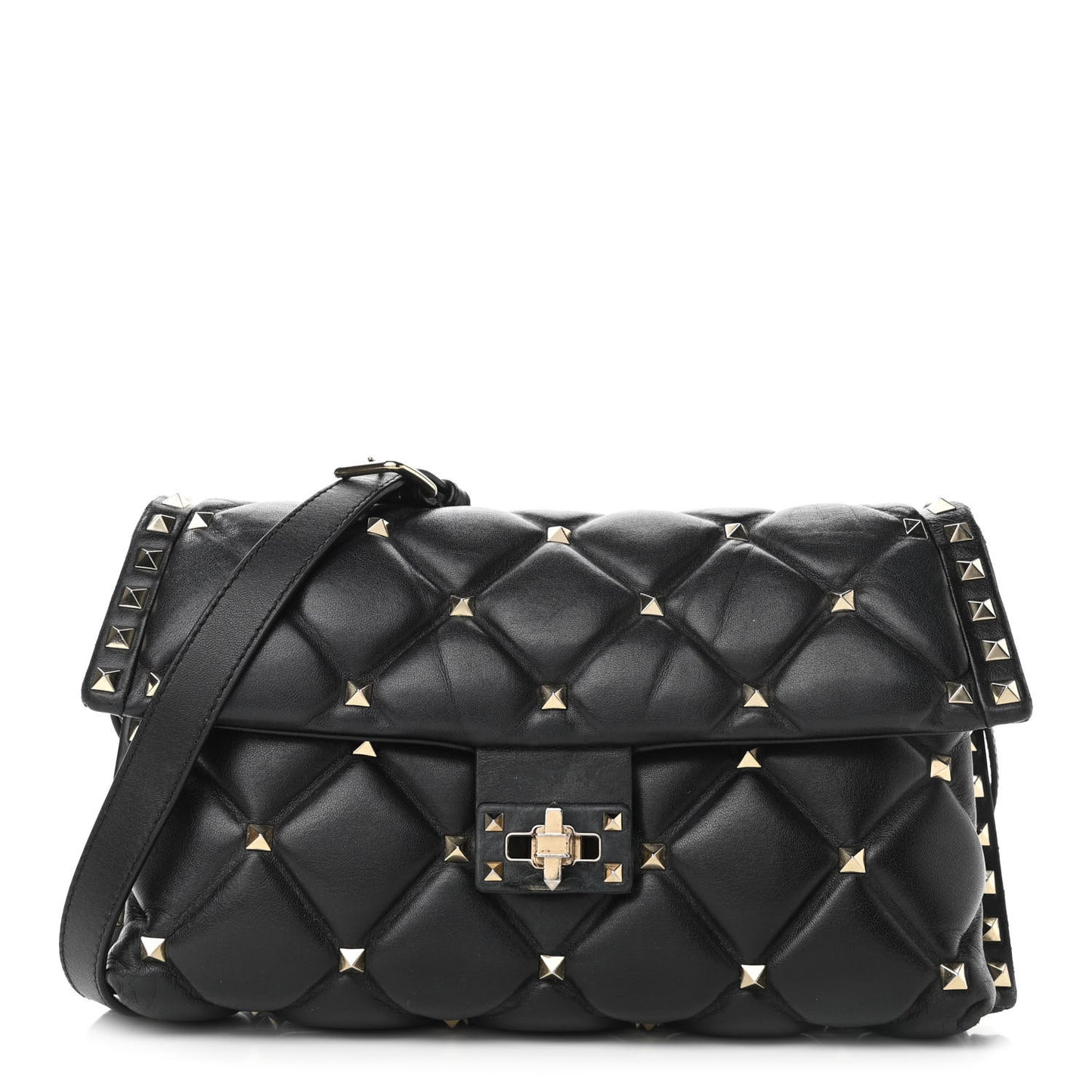 Nappa Candystud Crossbody Black