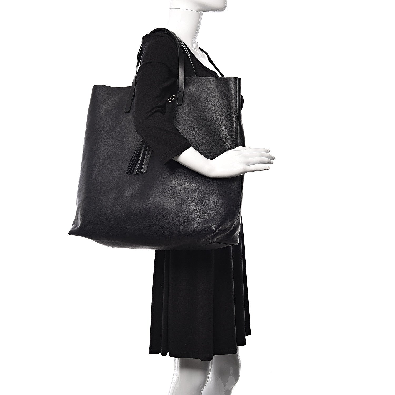 Gucci Calfskin Large Horsebit Tote Black 2 of 10