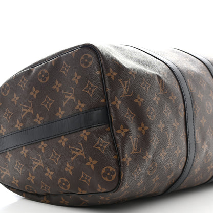 Louis Vuitton Monogram Macassar Keepall Bandouliere 45 8 of 10