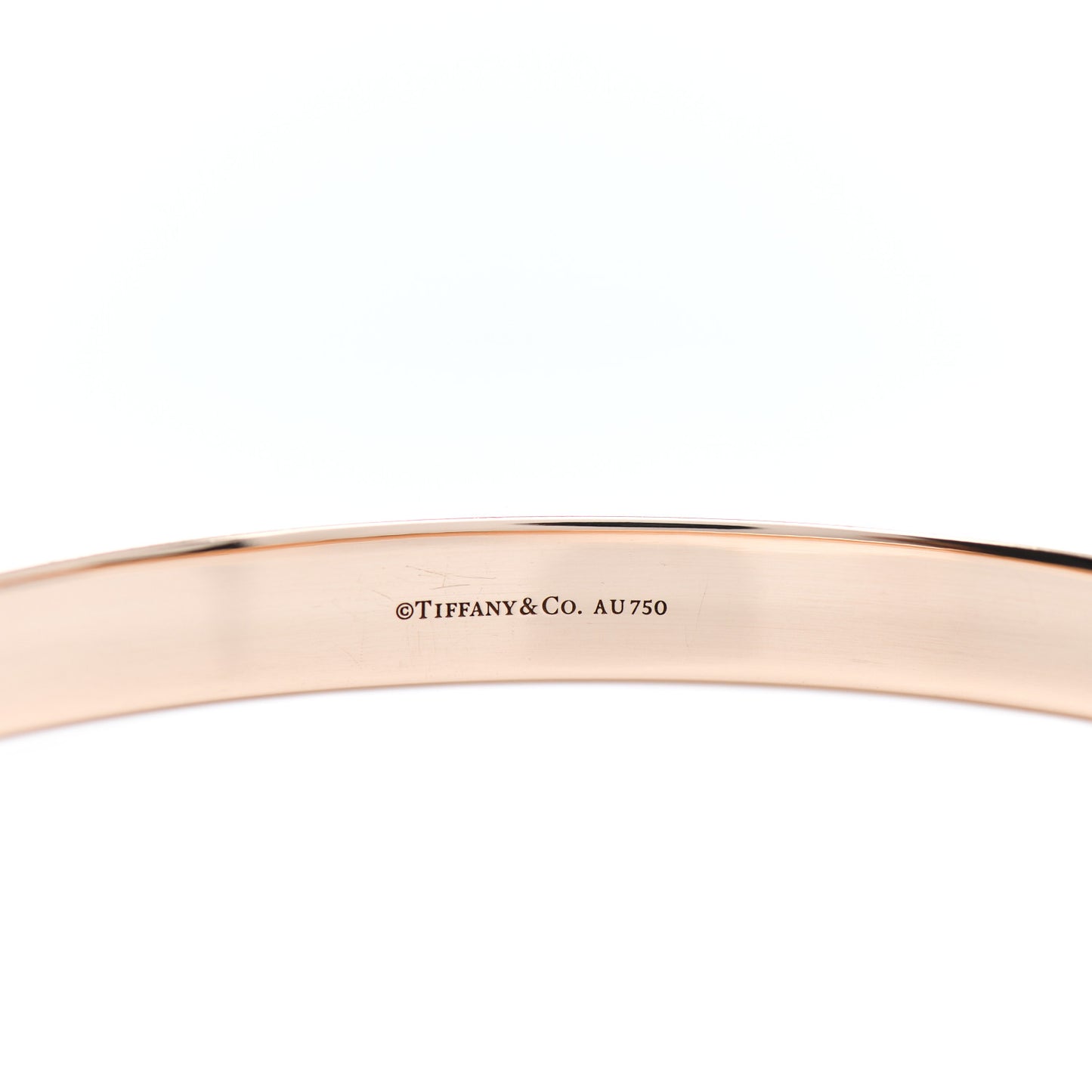 18K Rose Gold Diamond Hinged Bangle Bracelet