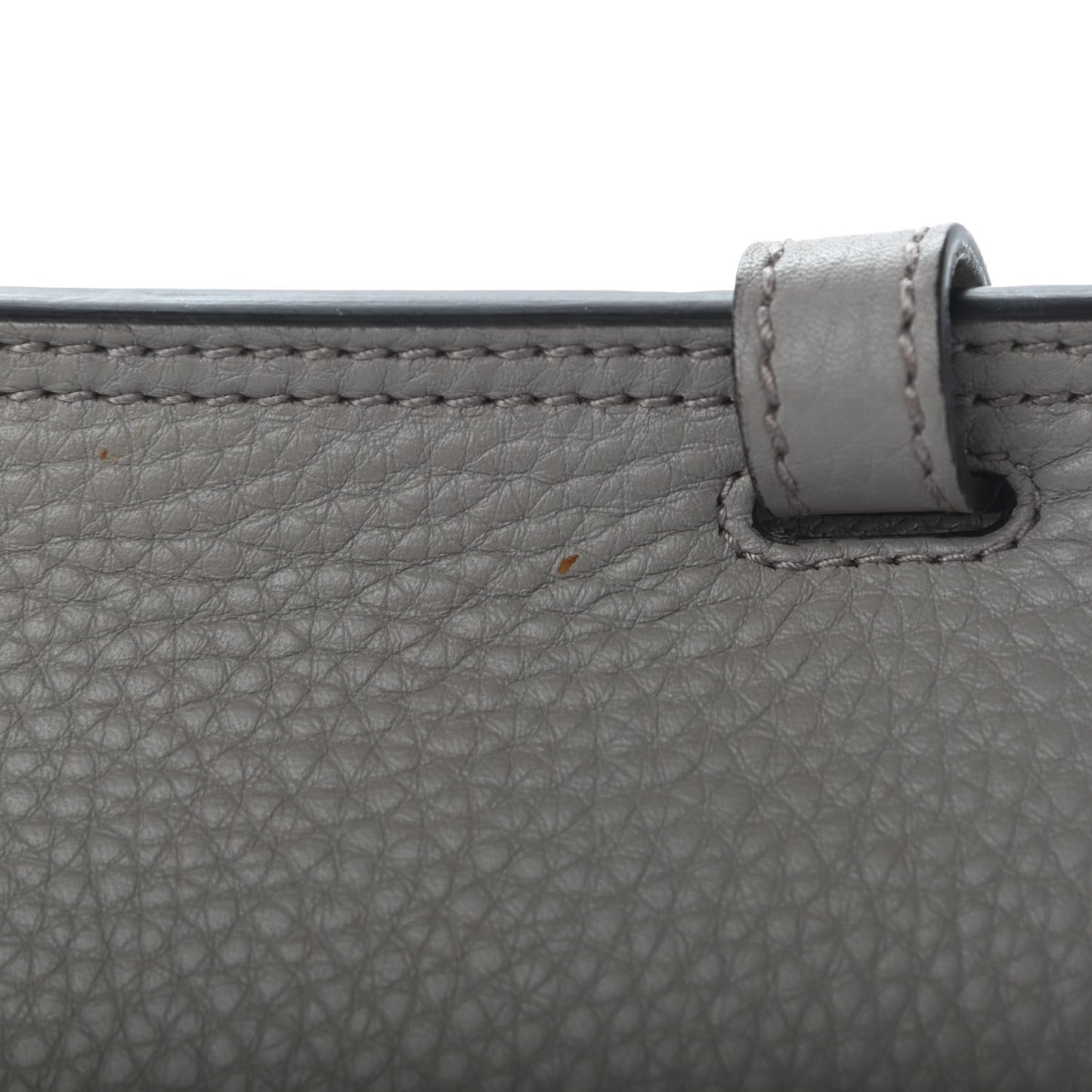 Cellarius Calfskin Medium Bamboo Daily Flap Shoulder Bag Storm Grey
