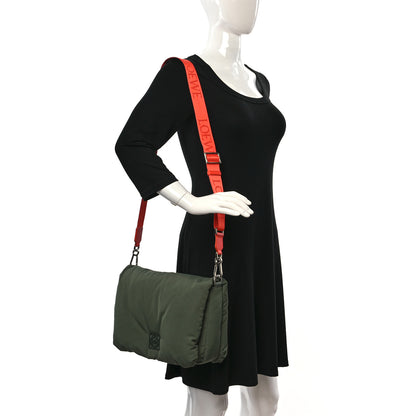 Loewe Nylon Medium Goya Puffer Bag Green 2 of 11