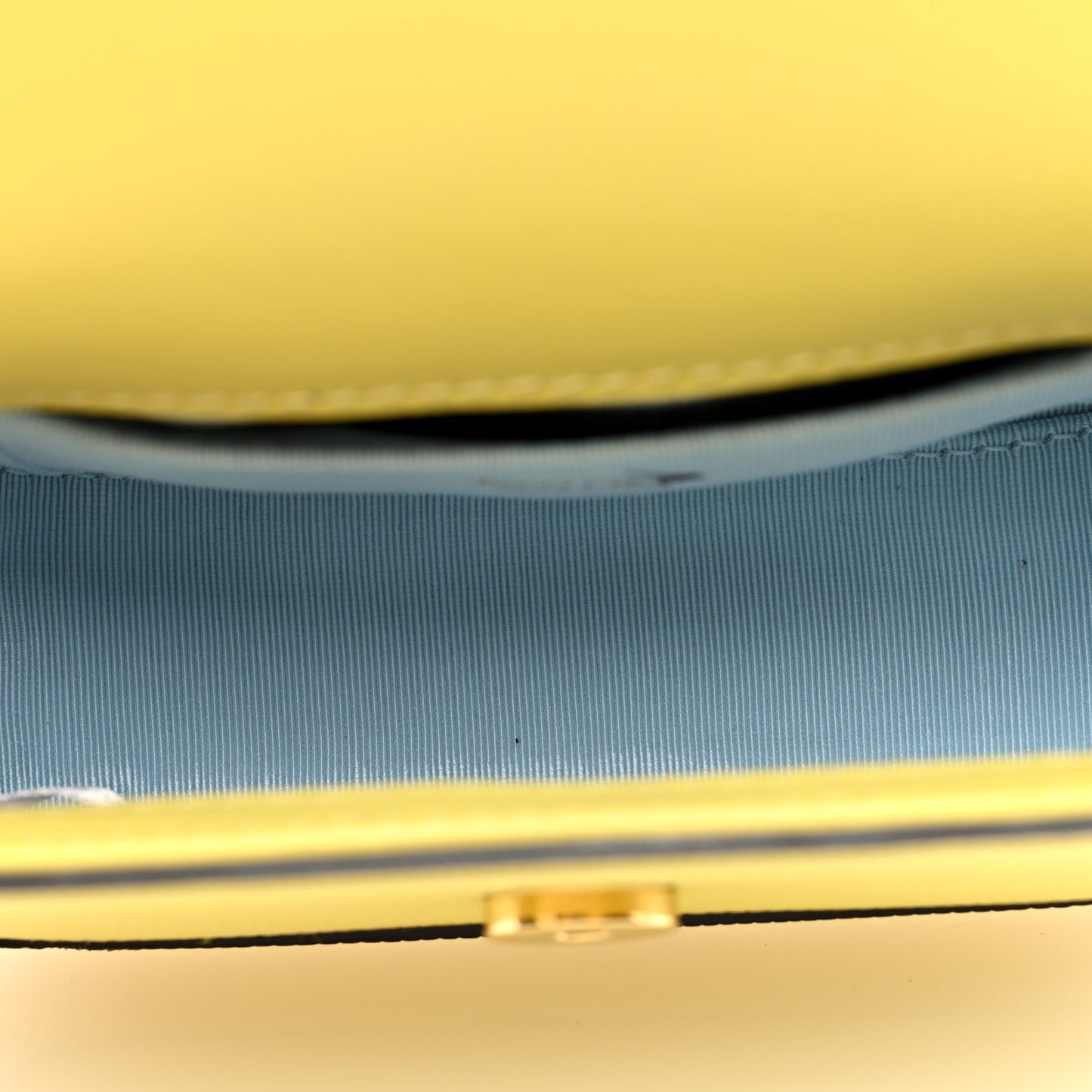 Lizard Embossed Mini Bag Yellow
