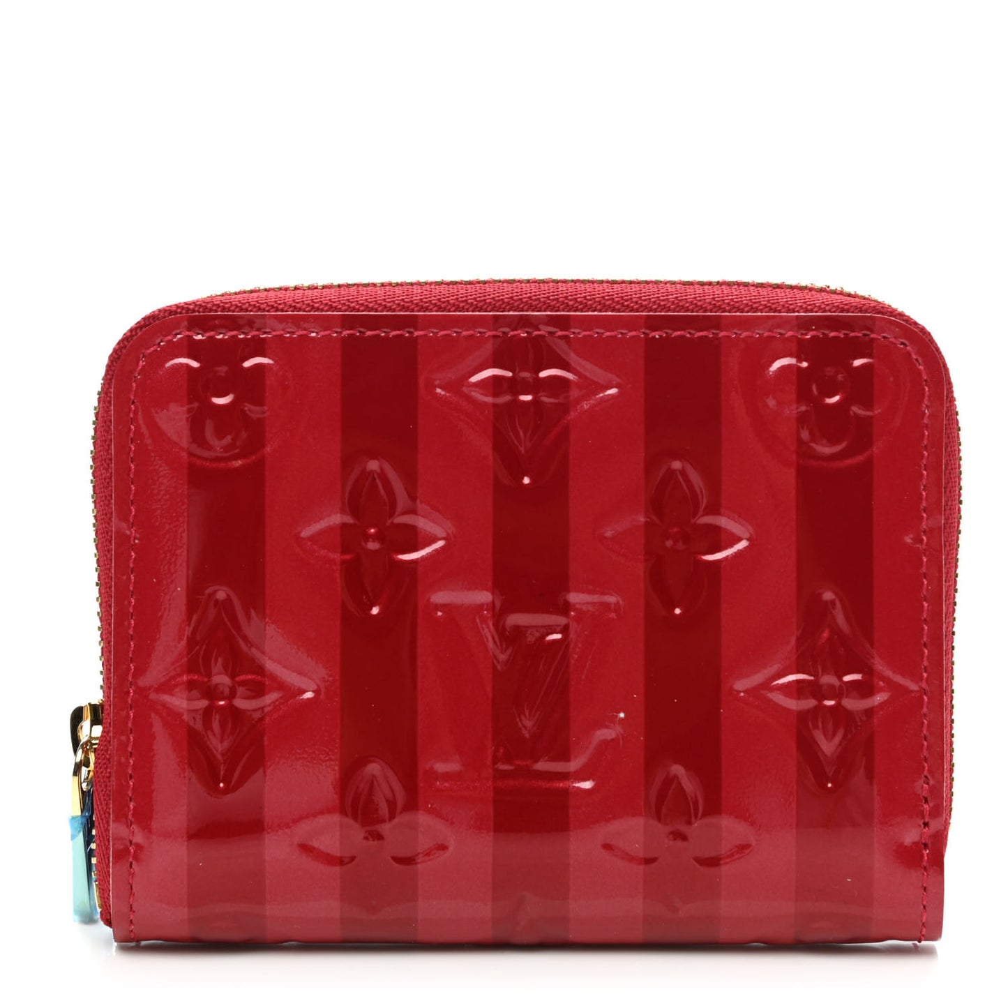Vernis Rayures Zippy Coin Purse Pomme D'Amour